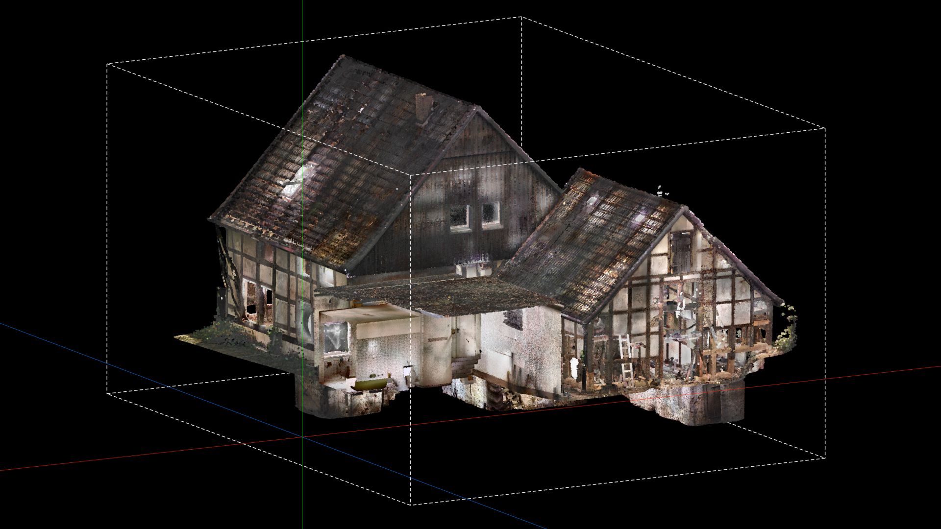 Laserscan eines Hauses